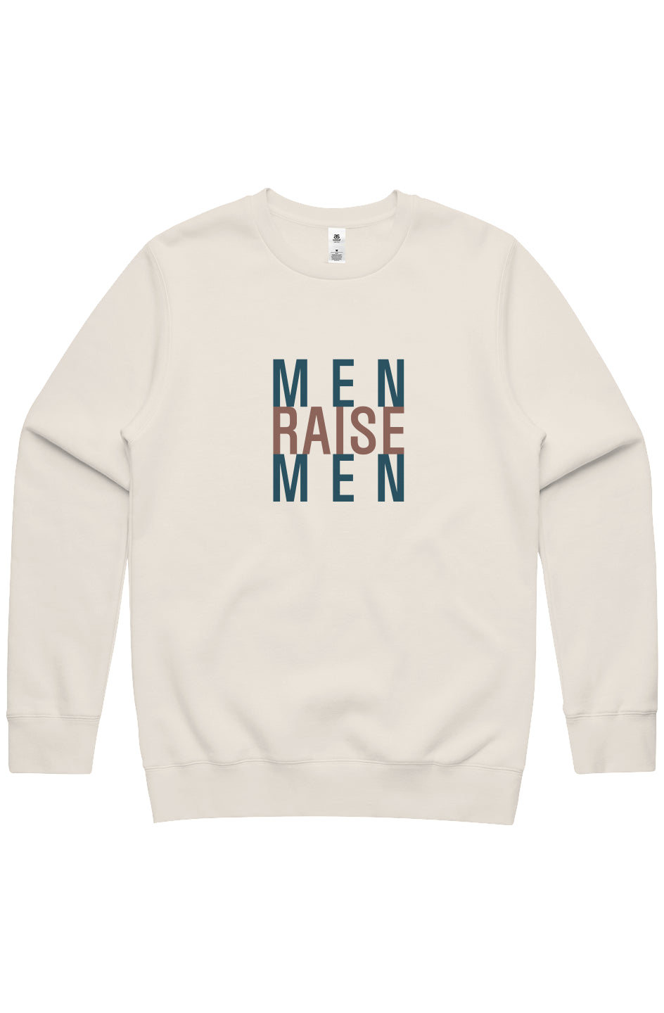 Men Raise Men | ECO | Stencil Crew Sweatshirt Ecru