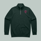 Armor Up | ECO | Quarter Zip Cadet Collar Pine Green