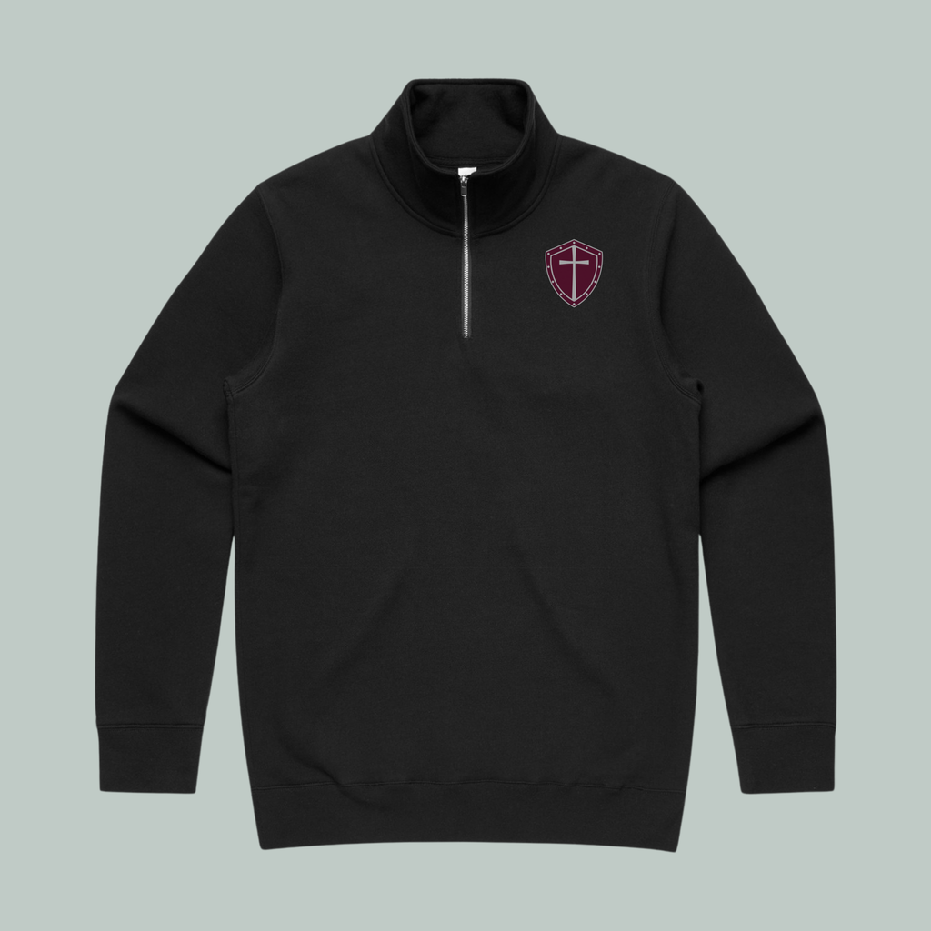 Armor Up | ECO | Quarter Zip Cadet Collar Black