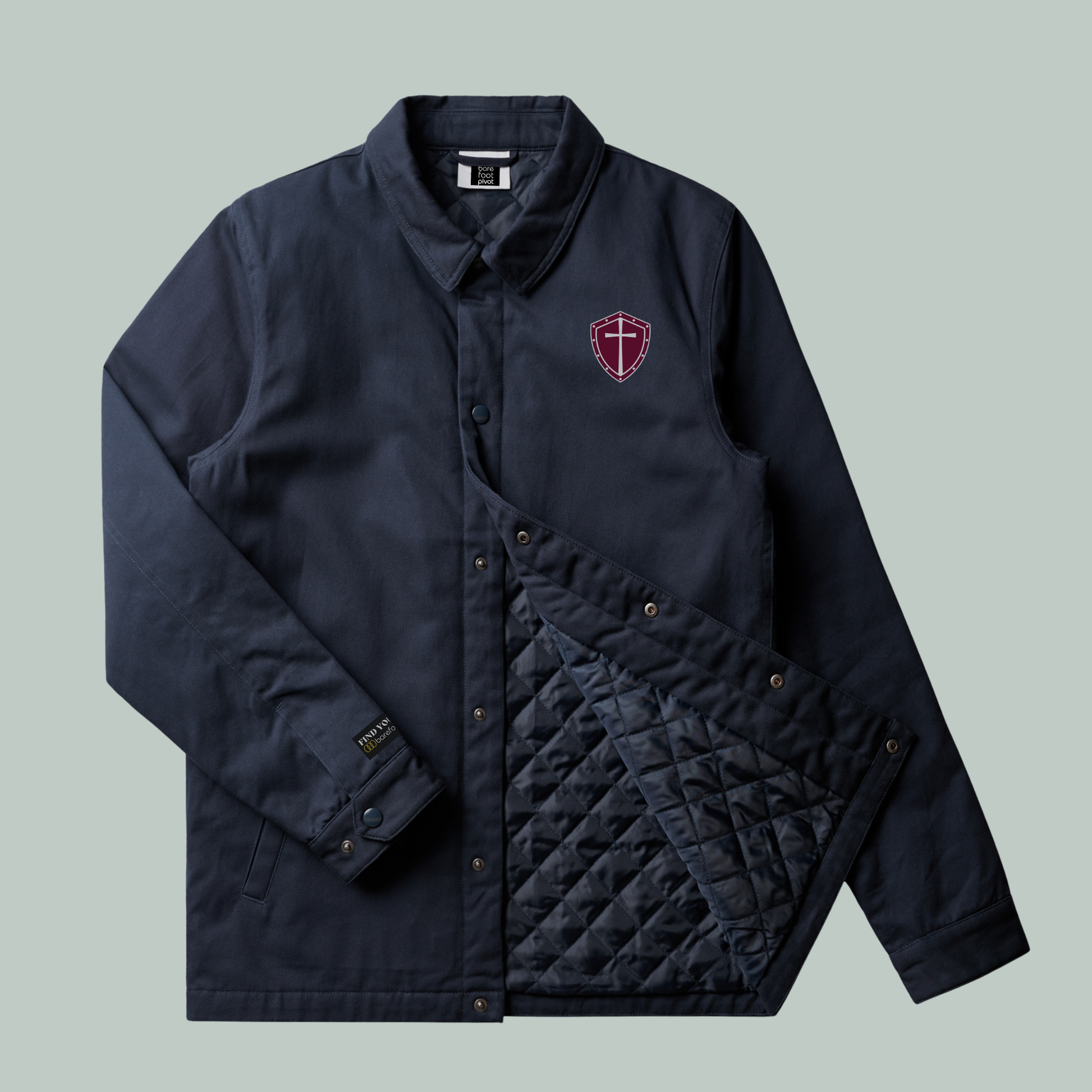 Armor Up | Quilted Work Jacket Navy