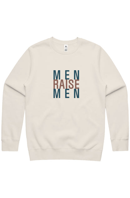 Men Raise Men | ECO | Stencil Crew Sweatshirt Ecru