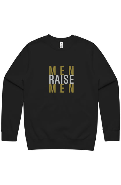 Men Raise Men | ECO | Stencil Crew Sweatshirt Black