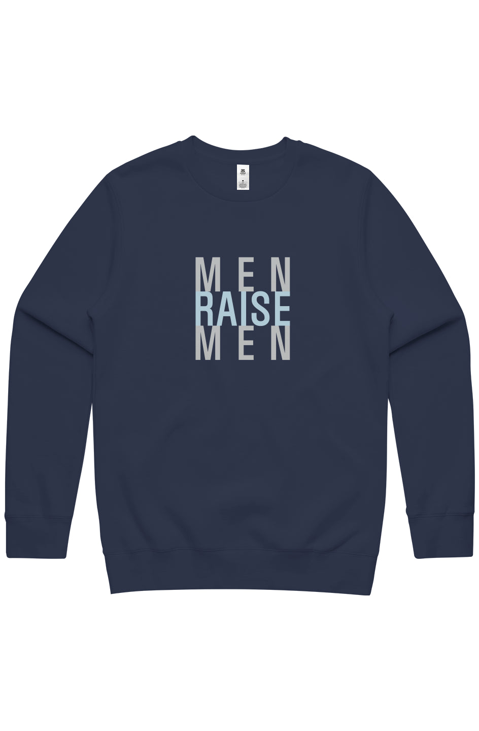 Men Raise Men | ECO | Stencil Crew Sweatshirt Navy