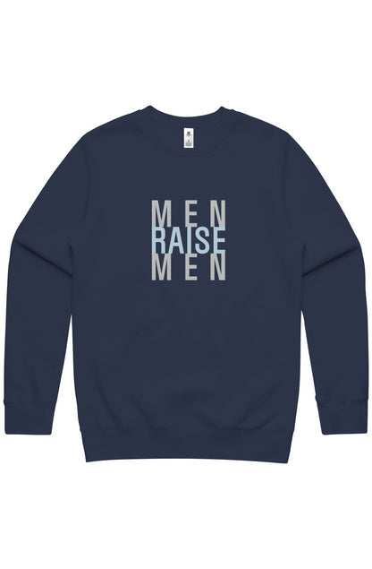 Men Raise Men | ECO | Stencil Crew Sweatshirt Navy