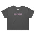 Cherished | Crop S/S Tee Coal
