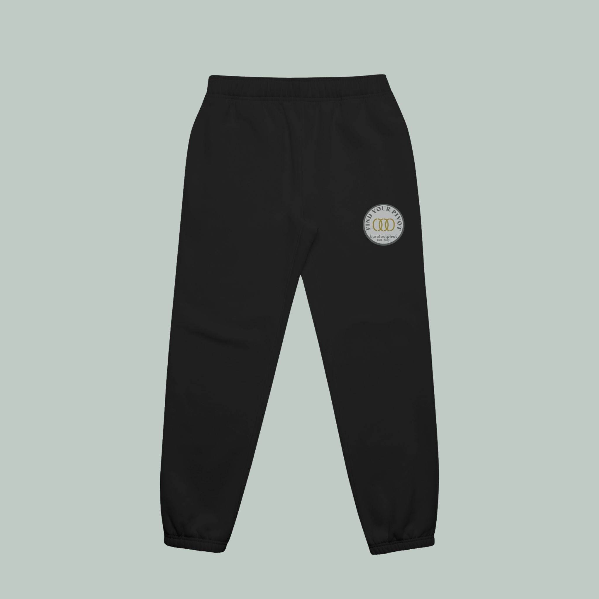 Track Pants | Relaxed Elastic Cuff Black