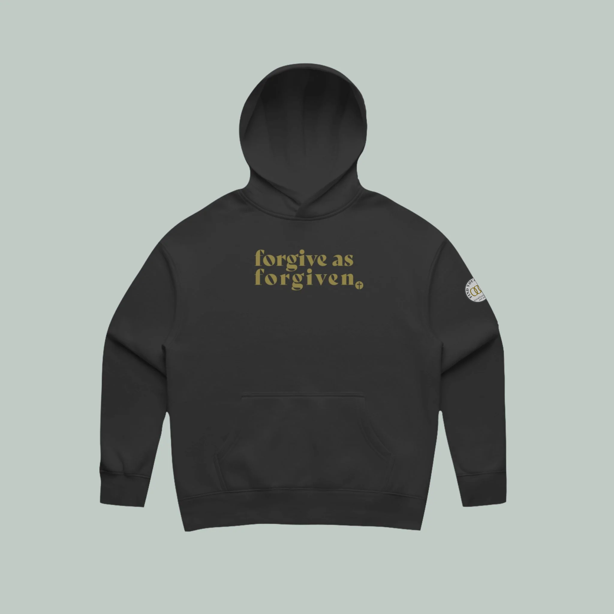 Forgive | ECO | Relaxed Hoodie Black