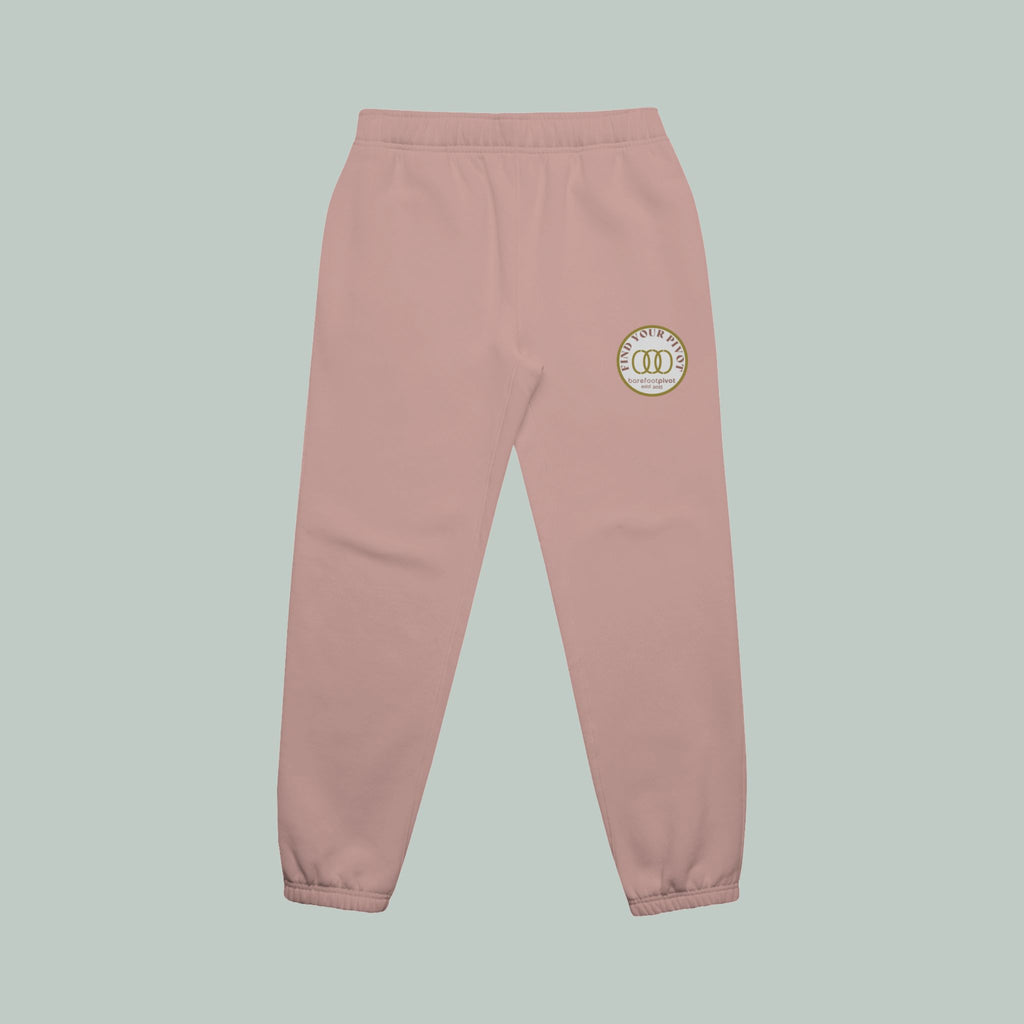 Track Pants | Relaxed Elastic Cuff Hazy Pink