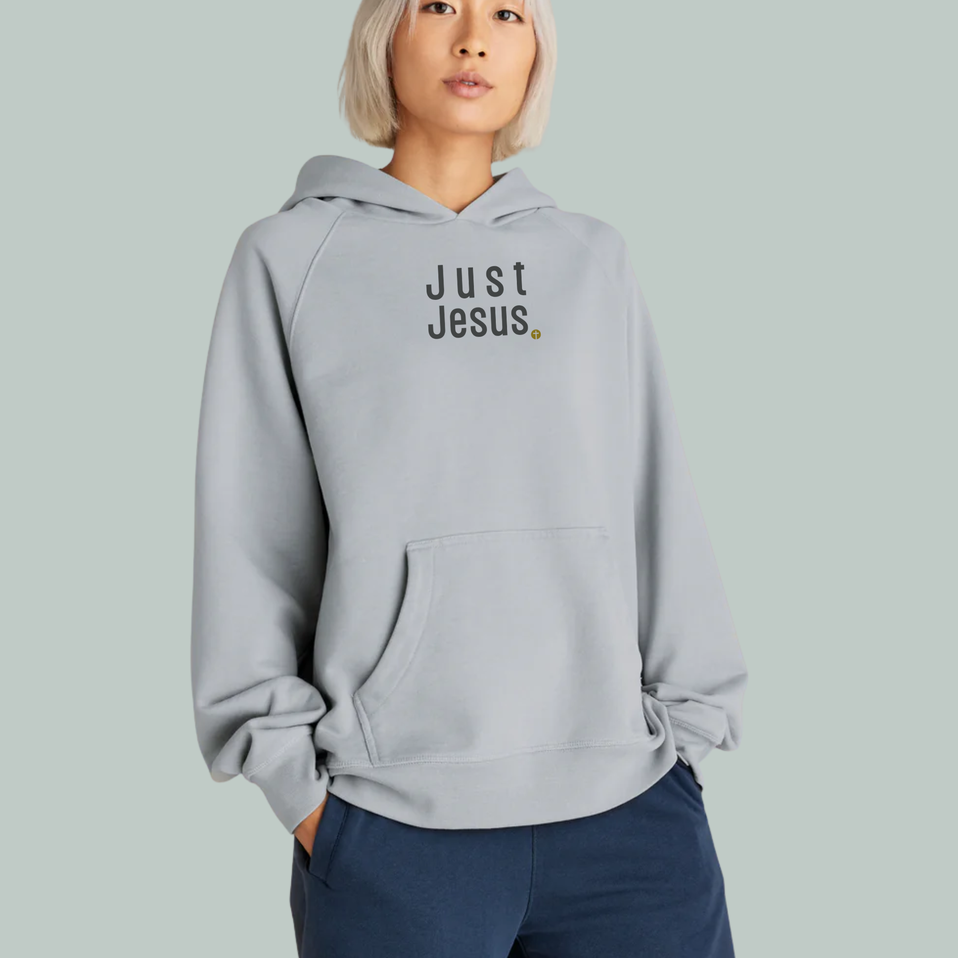 Just Jesus | LUX | Organic | Ultra Heavyweight Hoodie Mineral