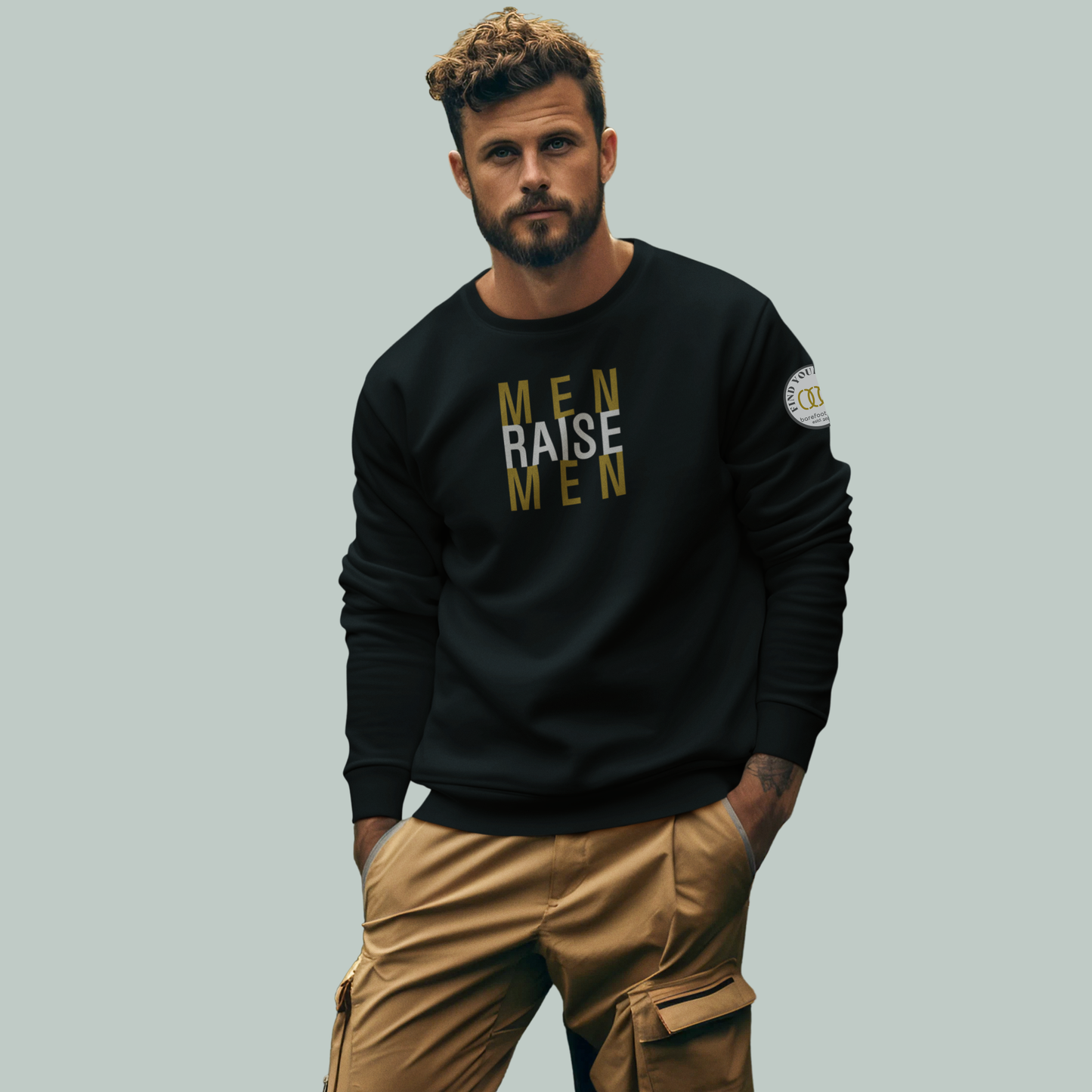Men Raise Men | ECO | Stencil Crew Sweatshirt