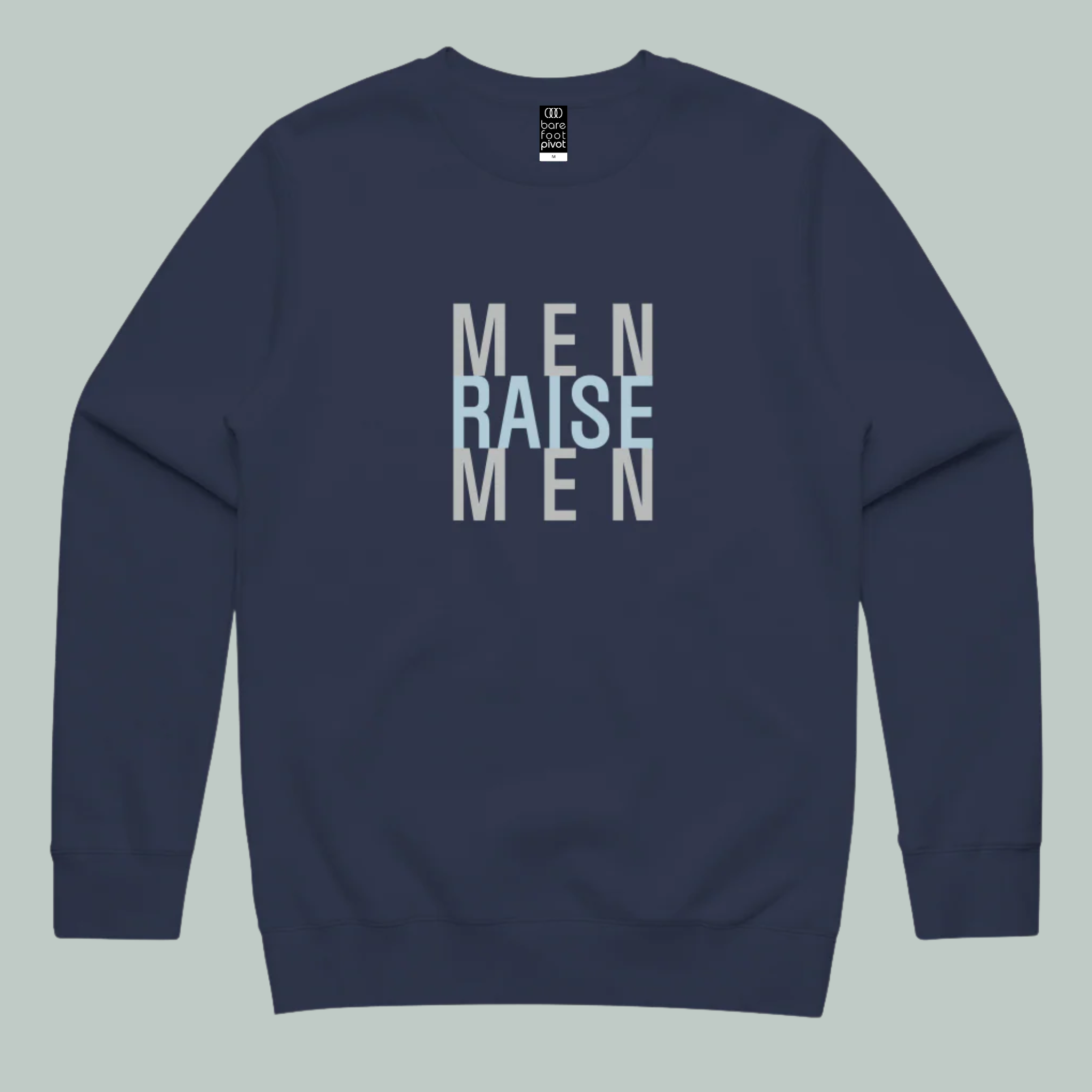 Men Raise Men | ECO | Stencil Crew Sweatshirt Navy