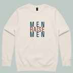 Men Raise Men | ECO | Stencil Crew Sweatshirt Ecru