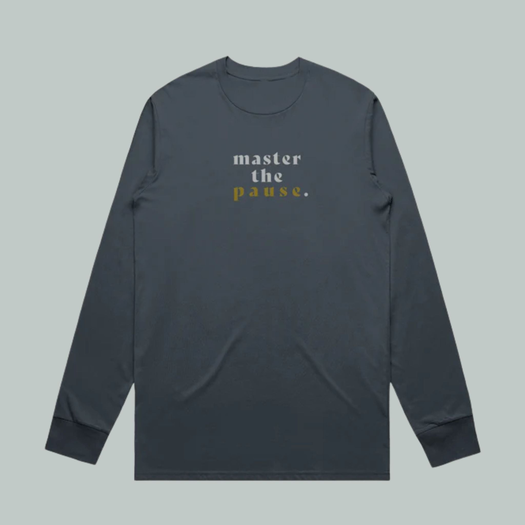 Pause | Staple L/S Tee Petrol Blue