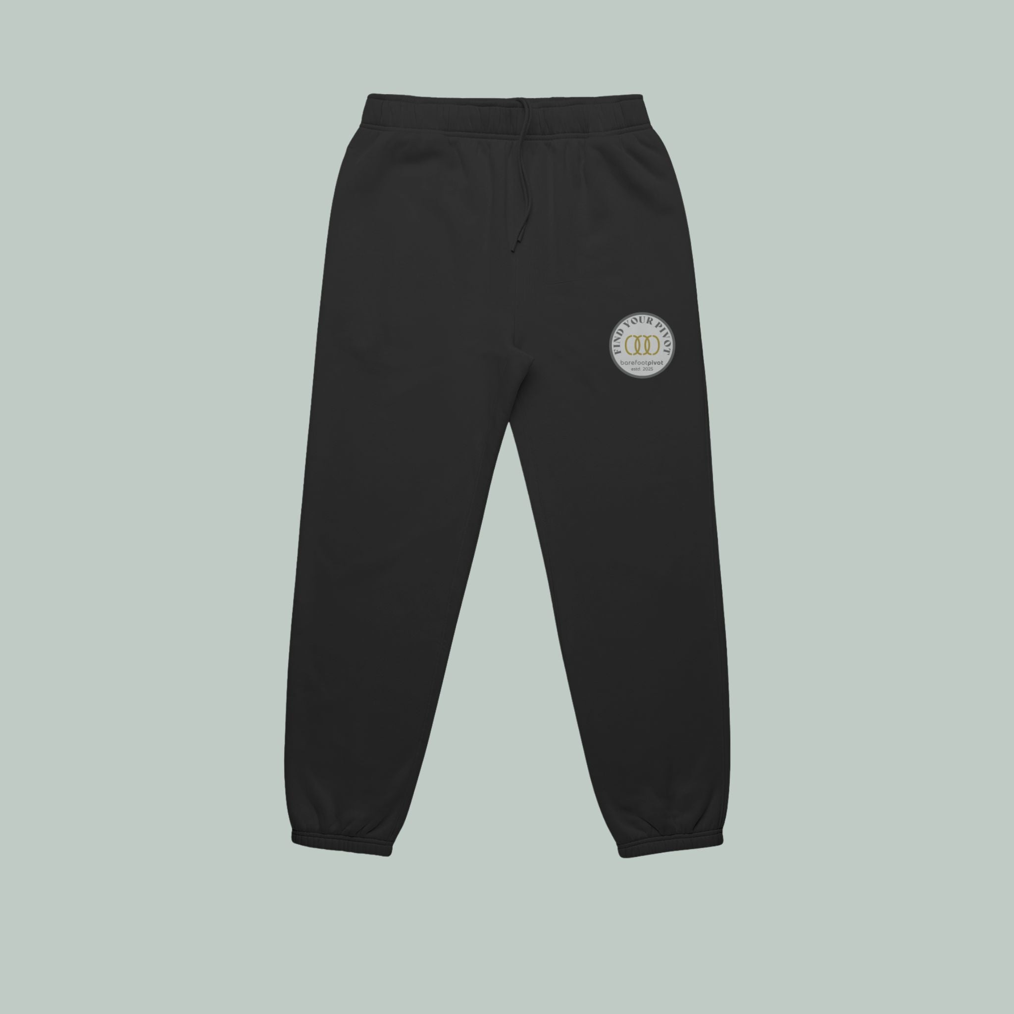 Track Pants | Relaxed Elastic Cuff Black