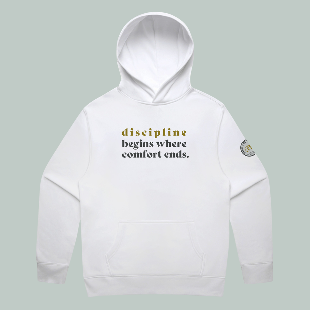 Discipline | ECO | Relaxed Hoodie White