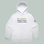 Discipline | ECO | Relaxed Hoodie White
