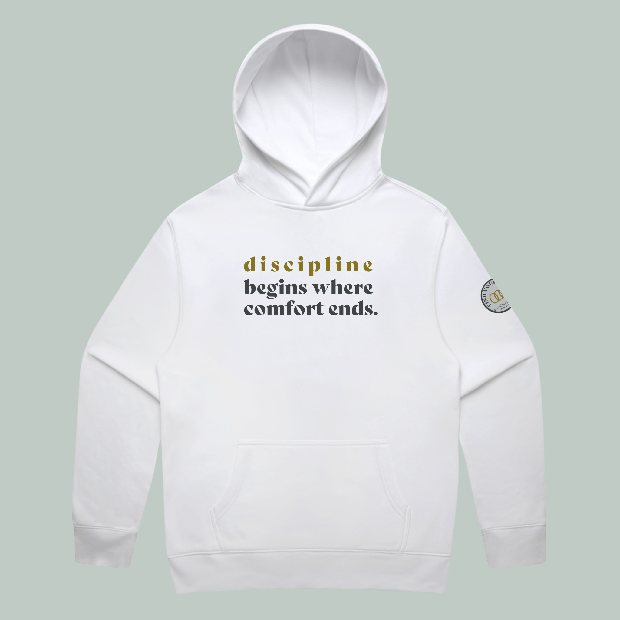 Discipline | ECO | Relaxed Hoodie White