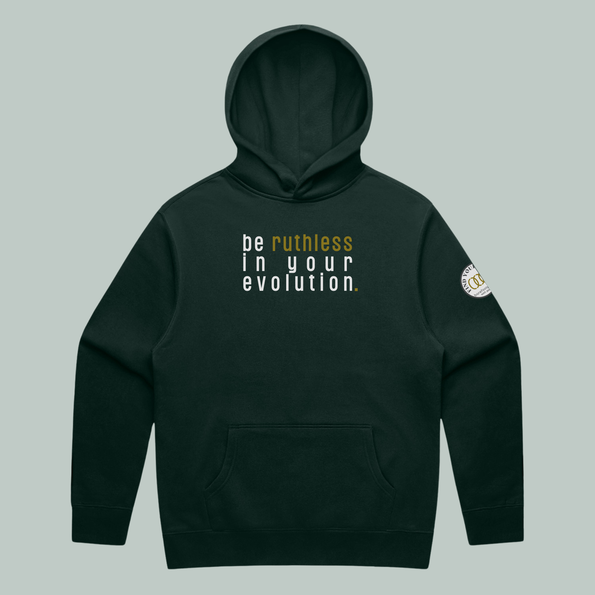 Ruthless | ECO | Relaxed Hoodie Pine Green